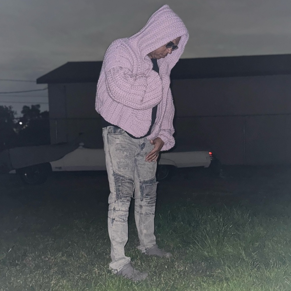 Men's Lavender Oversize Balloon sleeve hoodie Sweater. Unisex